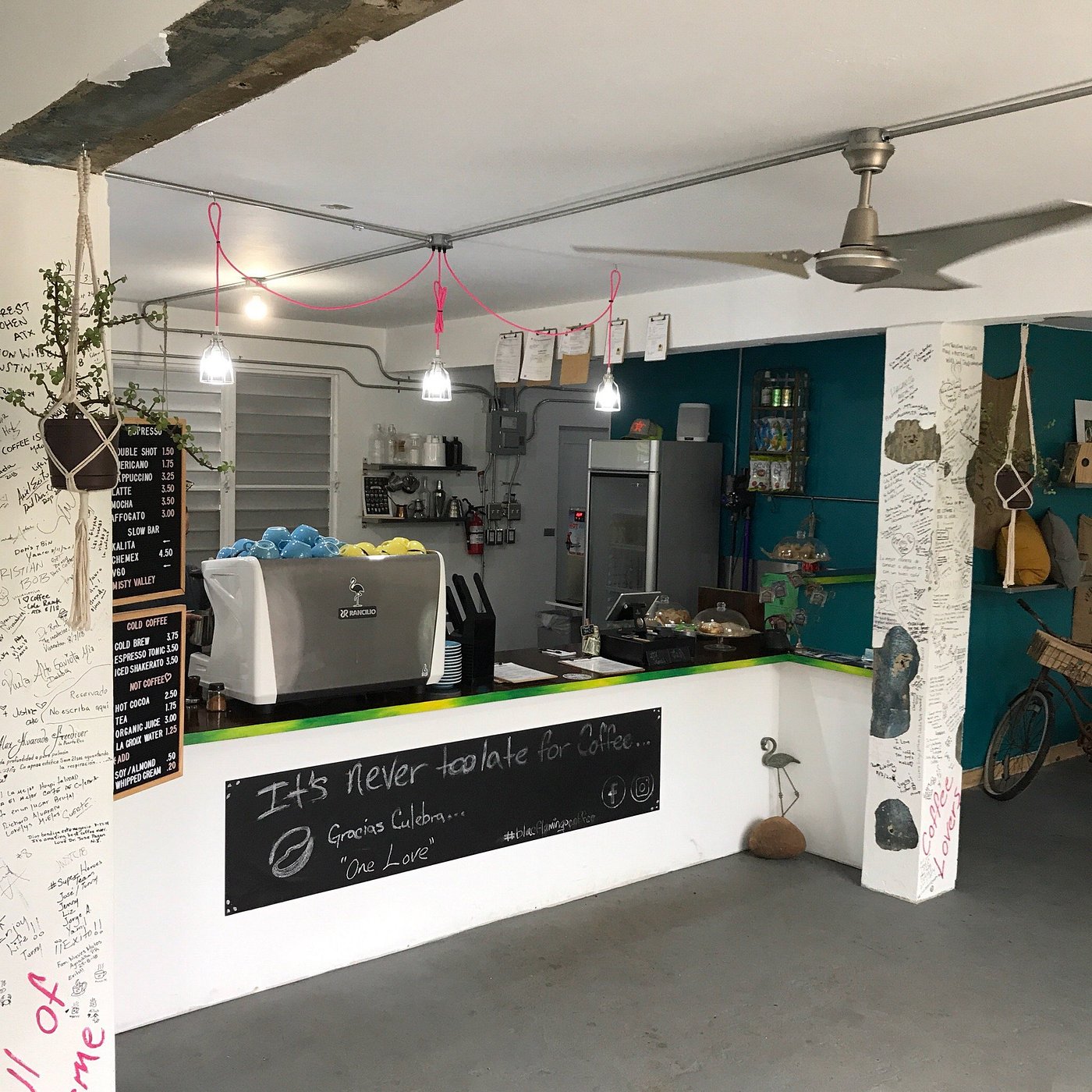 Blac Flamingo Coffee Culebra Island Flamenco Beach Interior