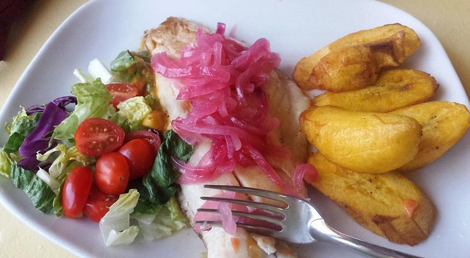 Mamacita Restaurant Culebra Island Flamenco Beach Exterior Red Snapper With Carmelized