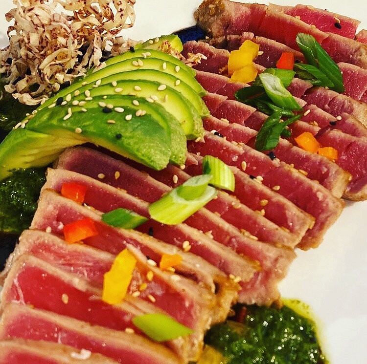 Susies Culebra Island Flamenco Beach Seared Tuna